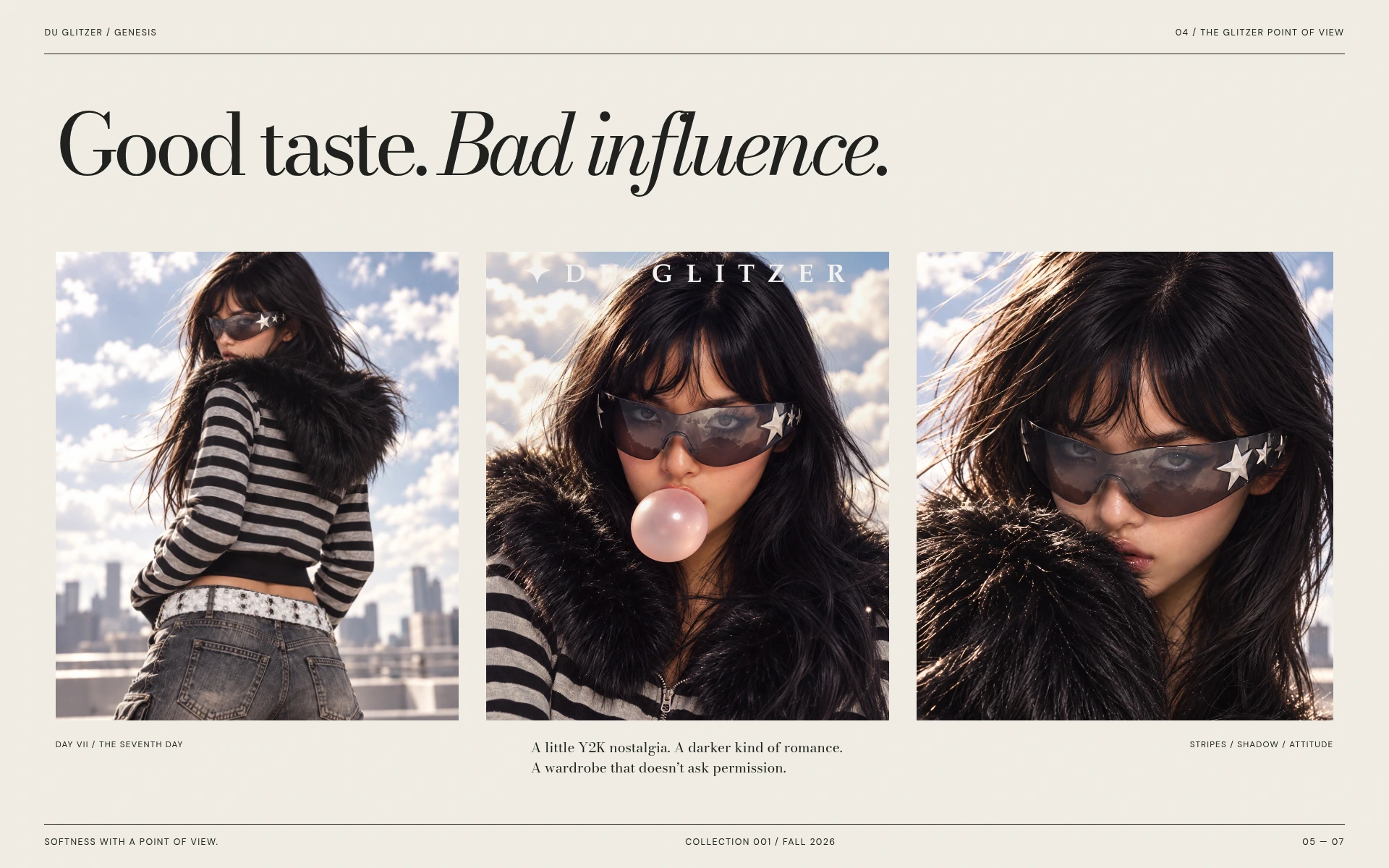 Good taste. Bad influence. — the Genesis campaign